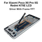 Display OLED per Xiaomi Poco X6, schermo LCD con digitalizzatore touch per Redmi Note 13 Pro 5G, modello 23122PCD1G, assemblaggio per Poco X6 Pro, display LCD K70E.