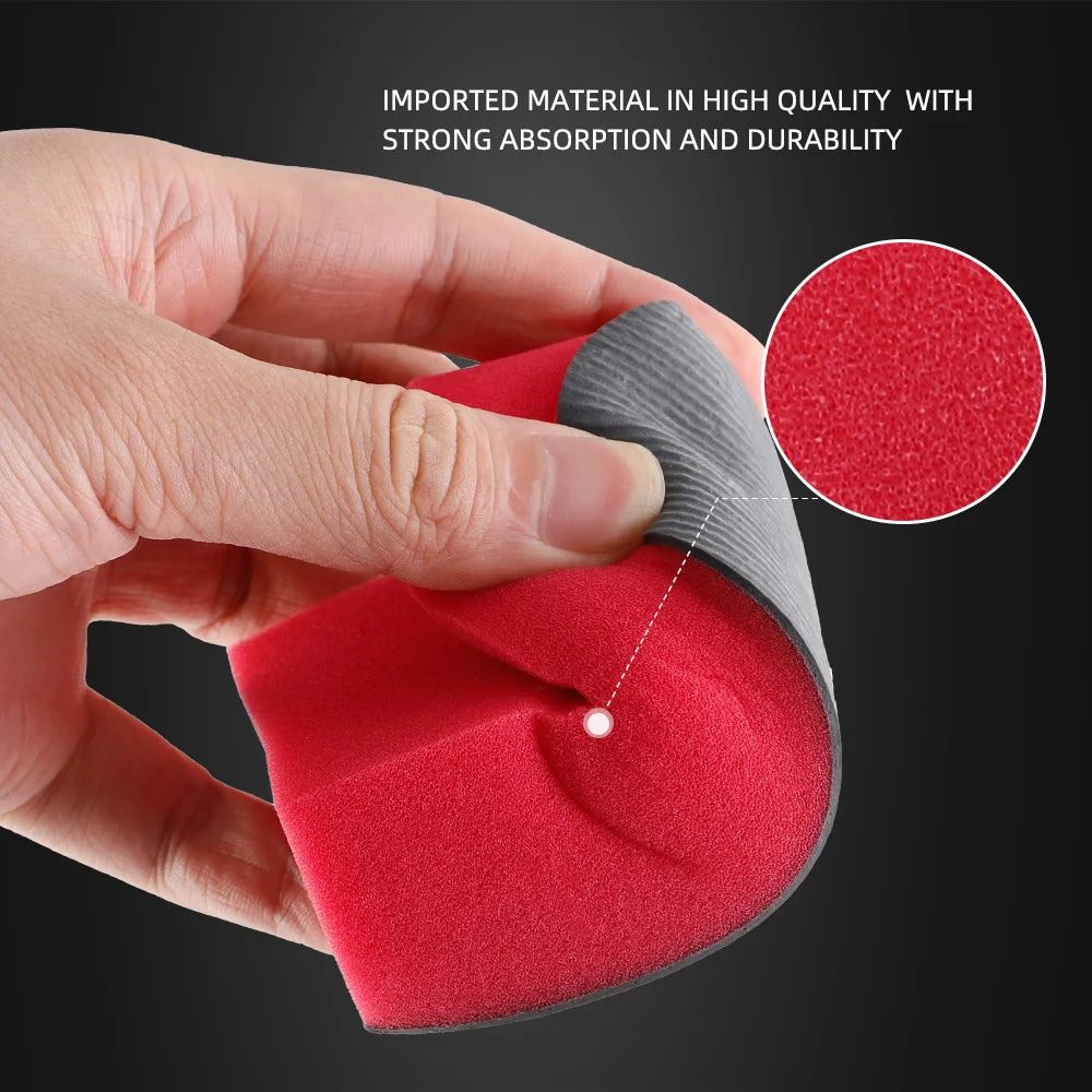 SPTA 1PC Tampone in Argilla Magica Rossa per Lavaggio Auto, Spugna per Pulizia e Dettagli Auto, Accessori per il Lavaggio