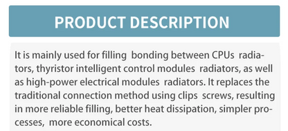 Pasta Termica Kafuter K-5202 K-5203K K-5204K K-5205 per CPU GPU, Grasso Siliconico per Dissipatore di Calore LED e Chip IC