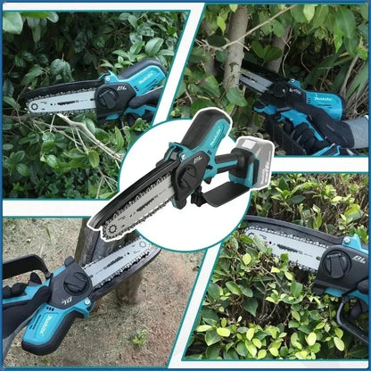 Motosega a Batteria Makita per Lavorazione del Legno, Piccola Sega Elettrica Portatile da 18V con Lama da 6 Pollici, Mini Motosega Portatile