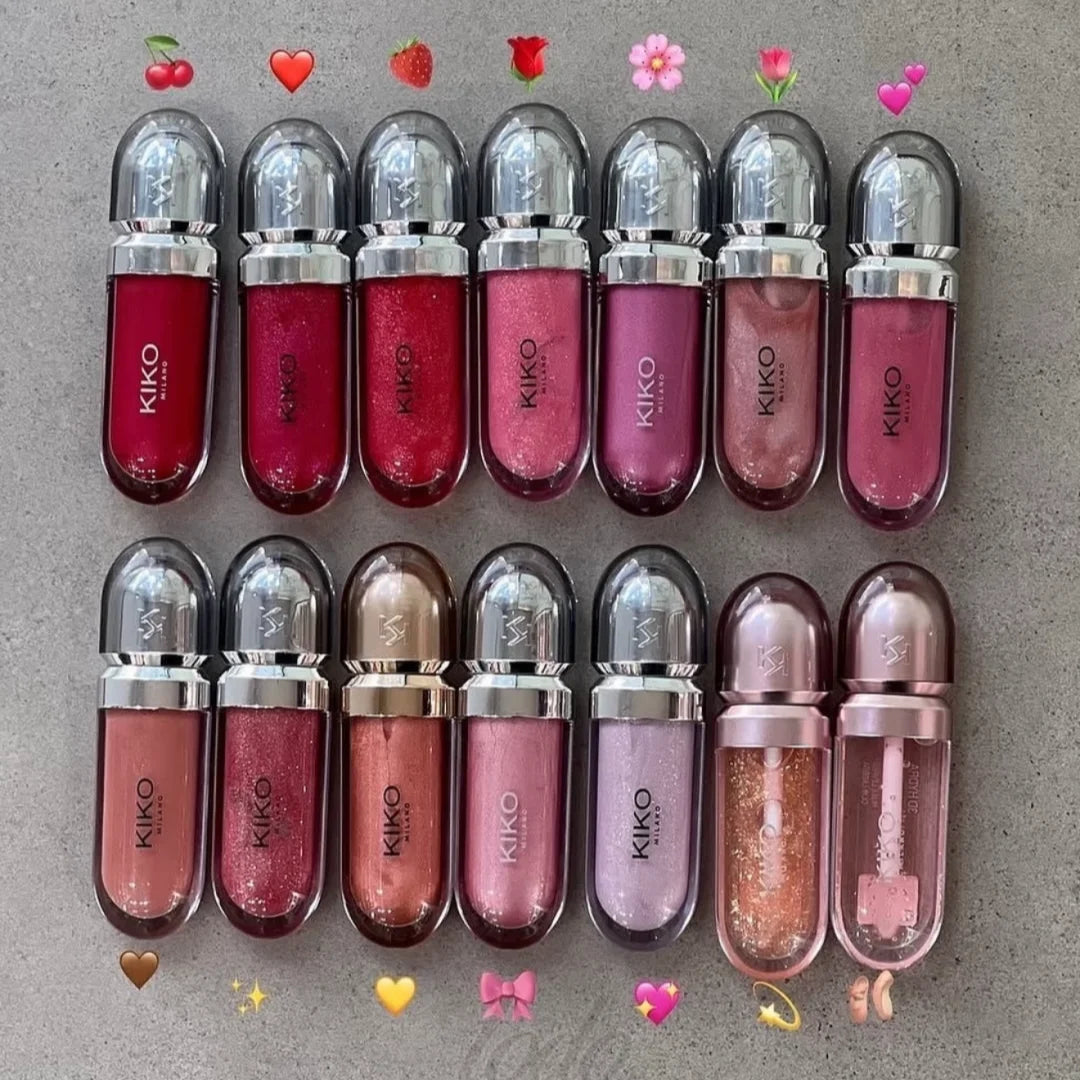 KIKO Milano 3D Hydra Lip Gloss Effetto Specchio, Volumizzante, Non Appiccicoso, Idratante, Lucidalabbra Liquido, Impermeabile, Lunga Durata, Trucco Labbra