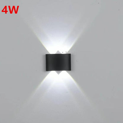 Lampada da parete a LED IP65 AC86-265V/DC12V-24V Illuminazione da giardino impermeabile per esterni Lampada da parete per scale per camera da letto interna in alluminio