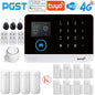 Sistema di allarme domestico PGST, 4G, WIFI, GSM, allarme di sicurezza, antifurto con sensore di movimento per porte, controllo tramite l'app Tuya Smart, compatibile con