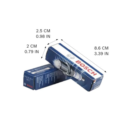 4 candele Bosch a doppio iridio FR8DII33X per Mitsubishi Lancer, per Hyundai Tucson Elantra Rio Accent Sonata【OE:C2A1535】