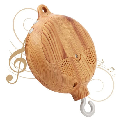 Carillon girevole per neonati Culla Imitazione Colore legno Appeso Sonaglio Bambino Lenitivo Giocattoli musicali 0-12 mesi Regalo per bambini