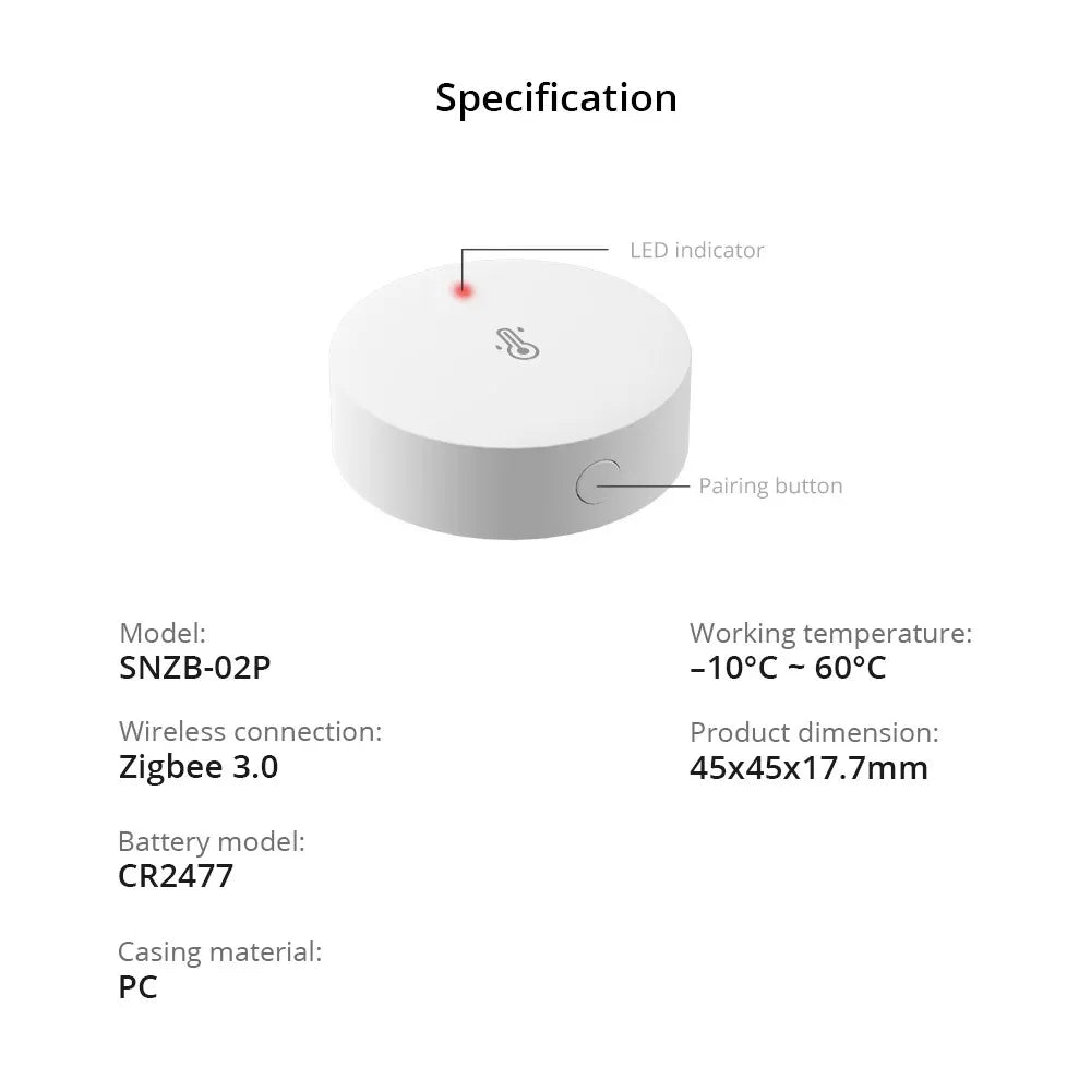 Sensore di Presenza Umana Zigbee SONOFF SNZB-06P, SNZB-03P, SNZB-04P, SNZB-05P, SNZB-06P, Sonoff SWV, Sonoff Water Valve Bridge Pro