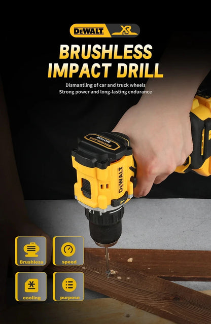 '2026 Nuovo!' DEWALT DCD805 Trapano Avvitatore a Impatto Elettrico Compatto Senza Spazzole, Utensile Elettrico per Batteria al Litio 20V