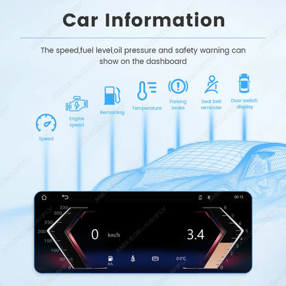 MEKEDE Sistema di Navigazione GPS Multimediale Wireless CarPlay Android Auto da 8,8 Pollici per BMW Serie 3/5 E60 E61 E63 E64 E90 E91 E92 E93 Schermo QLED Lettore Video 4K Autoradio