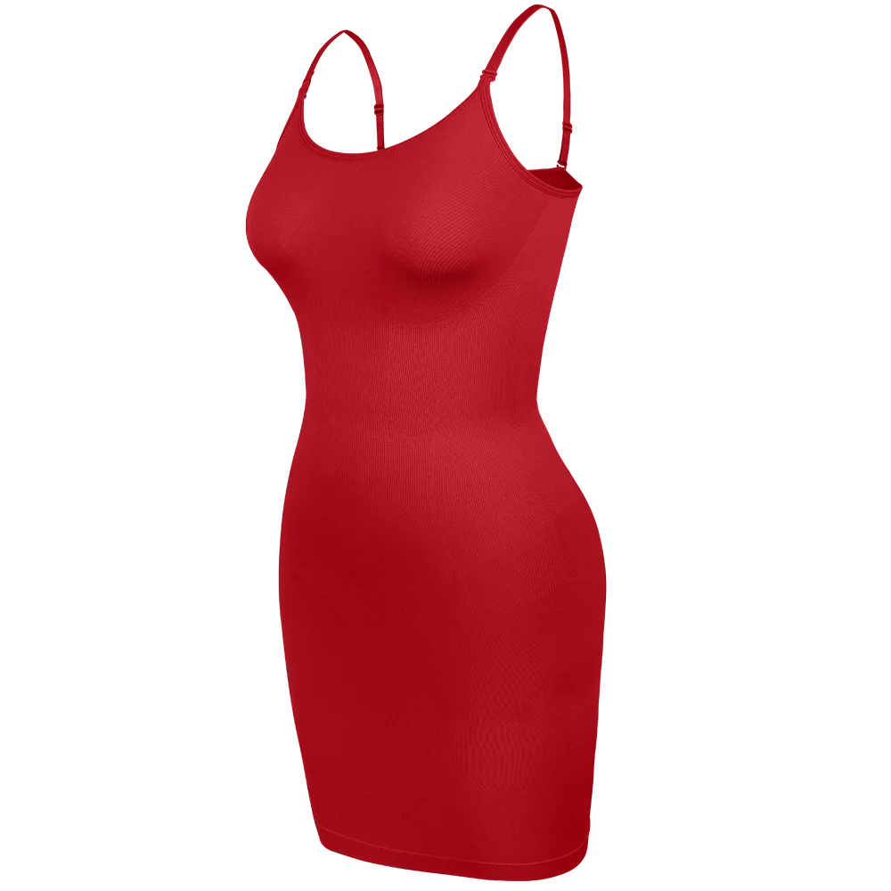 Intimo modellante da donna, slip completo, controllo della pancia, girocollo, mini sotto il vestito, modellante per il corpo liscio, nuova lingerie con spalline sottili