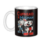 Tazze da caffè personalizzate CupHead e MugMan personaggi dei videogiochi elettronici fai da te tazza da tè al latte in ceramica