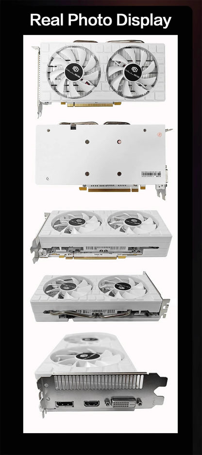 MLLSE AMD RX 580 8 Go 2048SP scheda grafica da gioco GDDR5 bit 6 connettori PCI Express 3.0x16 GPU radoon RX580 8G