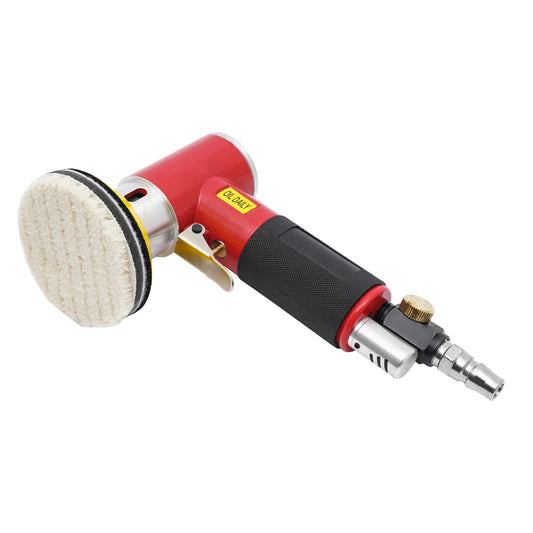Kit Mini Lucidatrice Pneumatica 1" 2" 3", Lucidatrice Eccentrica a Doppia Azione 10000 RPM, Set 64 Pezzi per Lucidatura e Levigatura Dettagliata con Spugne per Riparazione Carrozzeria Auto