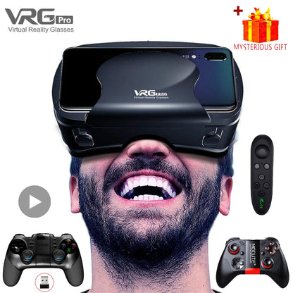 VRG Pro Realtà Virtuale Occhiali VR Dispositivi per cuffie Viar 3D Occhiali per casco Lenti Smart per Smartphone Cellulare Set di giochi per dispositivi mobili