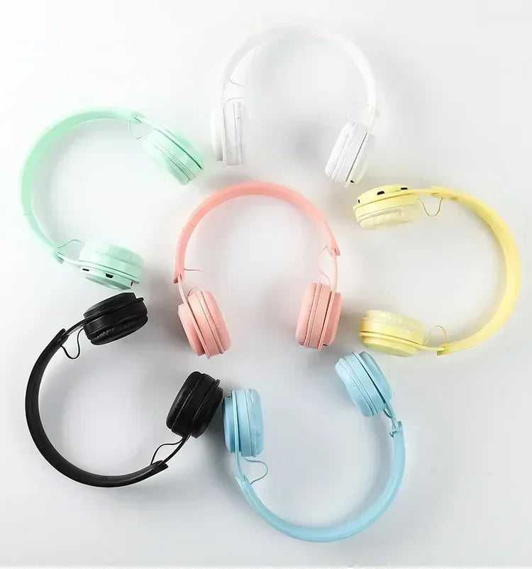 Cuffie Bluetooth Hi-Fi Wireless Over-Ear con Microfono e Riduzione del Rumore, Comode per Viaggi e Uso Domestico