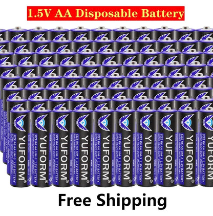 Batteria a secco usa e getta AA da 1,5 V per giocattolo leggero a LED Fotocamera Mp3 Flash Razor Lettore CD Tastiera mouse wireless