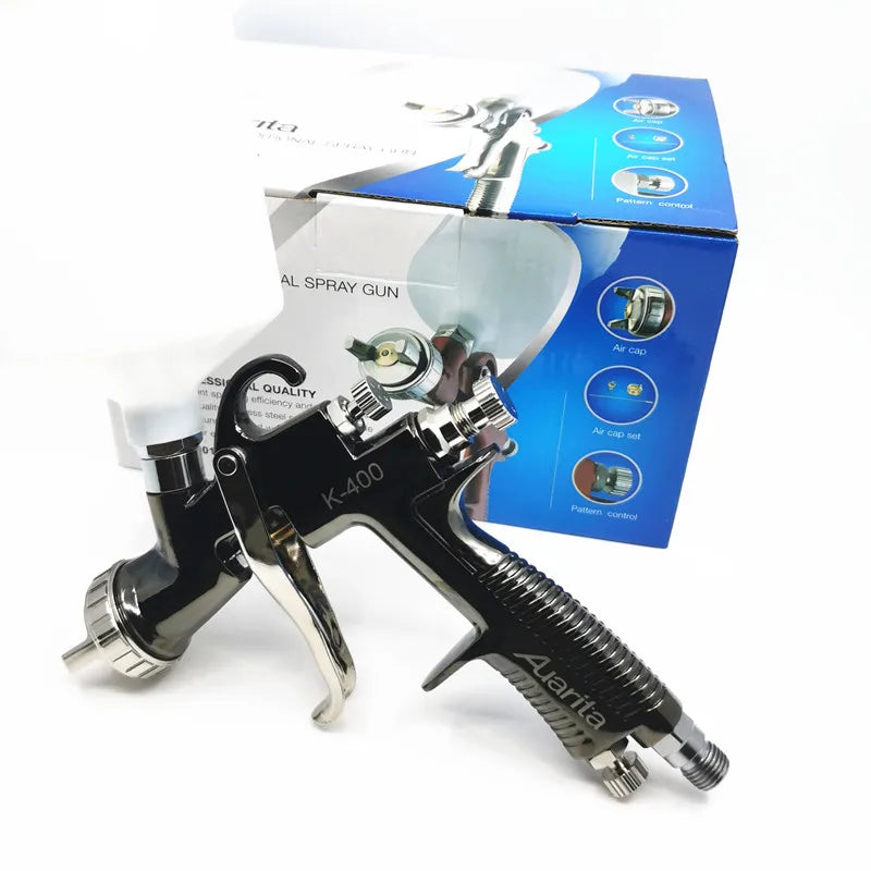 Pistola a Spruzzo di Alta Qualità Auarita K400 LVMP, Spruzzatore per Auto 1.4/1.7MM R500, Pistola per Verniciatura ad Alta Atomizzazione, Aerografo