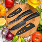WXCOO Set di 1-3 Coltelli da Chef con Copertura, Coltello da Cucina Giapponese in Acciaio Inox per Tagliare Frutta e Verdura