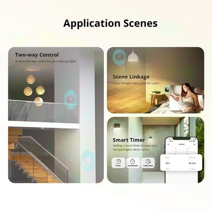 SONOFF ZBMINI L2 Zigbee Smart Switch Mini L2 Zigbee ZBMINIL2 Nessun cavo neutro Controllo bidirezionale richiesto 1 Gang Alexa Google Home