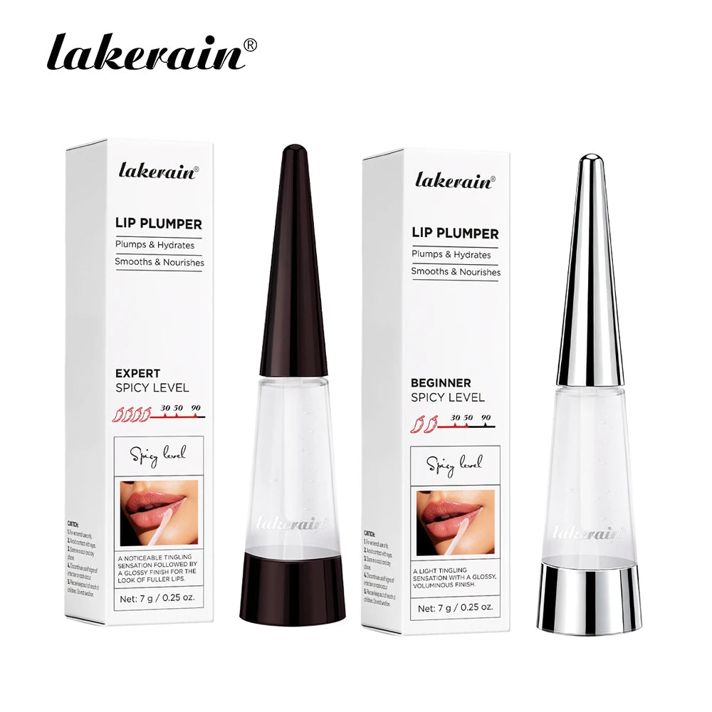 Lakerain Lip Plumper Idratazione profonda Nutrimento a lunga durata Lucentezza lucida Finitura voluminosa Liquido idratante per labbra