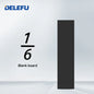 DELEFU Presa Italiana Fai-da-te con USB Tipo C, Interruttore Campanello, 45A 20A, per Tende, Telefono, CAT5, TV, HDMI, SAT, Nera