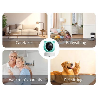 Danmini 2.4G 5 pollici Baby Monitor Tuya App Telecomando 1080P Videocamera Video Citofono bidirezionale Rilevazione movimento Monitor wireless
