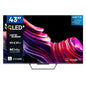 Smart TV Metz Qled+ 4K UHD 43" con Google TV e schermo opaco antiriflesso, Dolby Vision, Dolby Atmos, HDR, Wi-Fi 2024 43Mqe7600Z