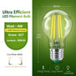 Philips Lampadina a filamento LED ultra efficiente Trasparente A60 E27 Vite Edison 2,5 W 4 W Lampada LED in vetro classico Colore bianco Risparmio energetico 1x