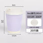 20 set di bicchieri di carta usa e getta colorati, onde di carta ondulata, antiscottatura, tazze da tè al latte, tazze da caffè confezionate da asporto con coperchio