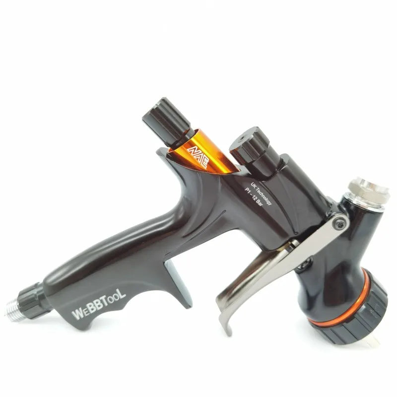 Pistola a spruzzo Pistola a spruzzo ad aria con ugello in acciaio inossidabile da 1,3 mm per auto Pistola a spruzzo NVE Pro Pistola a spruzzo per vernice Pistola a spruzzo trasparente