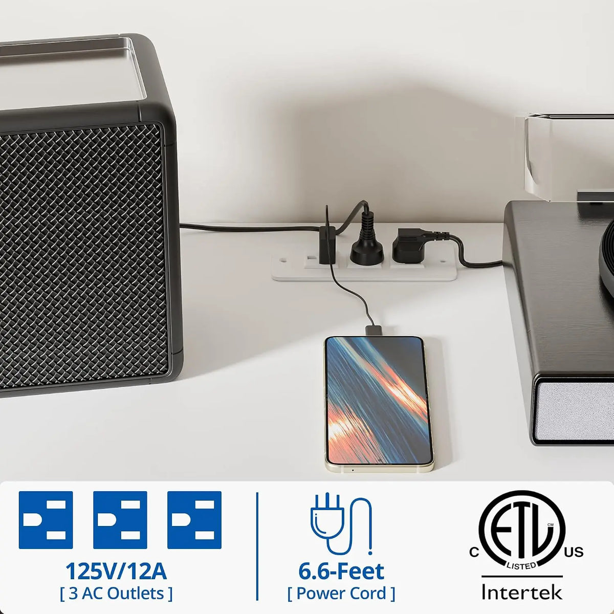 Mobile TV in stile Mid Century con armadietto e stazione di ricarica per TV da 48-55 pollici, per soggiorno, in rovere, 53,1" di larghezza, personalizzabile.