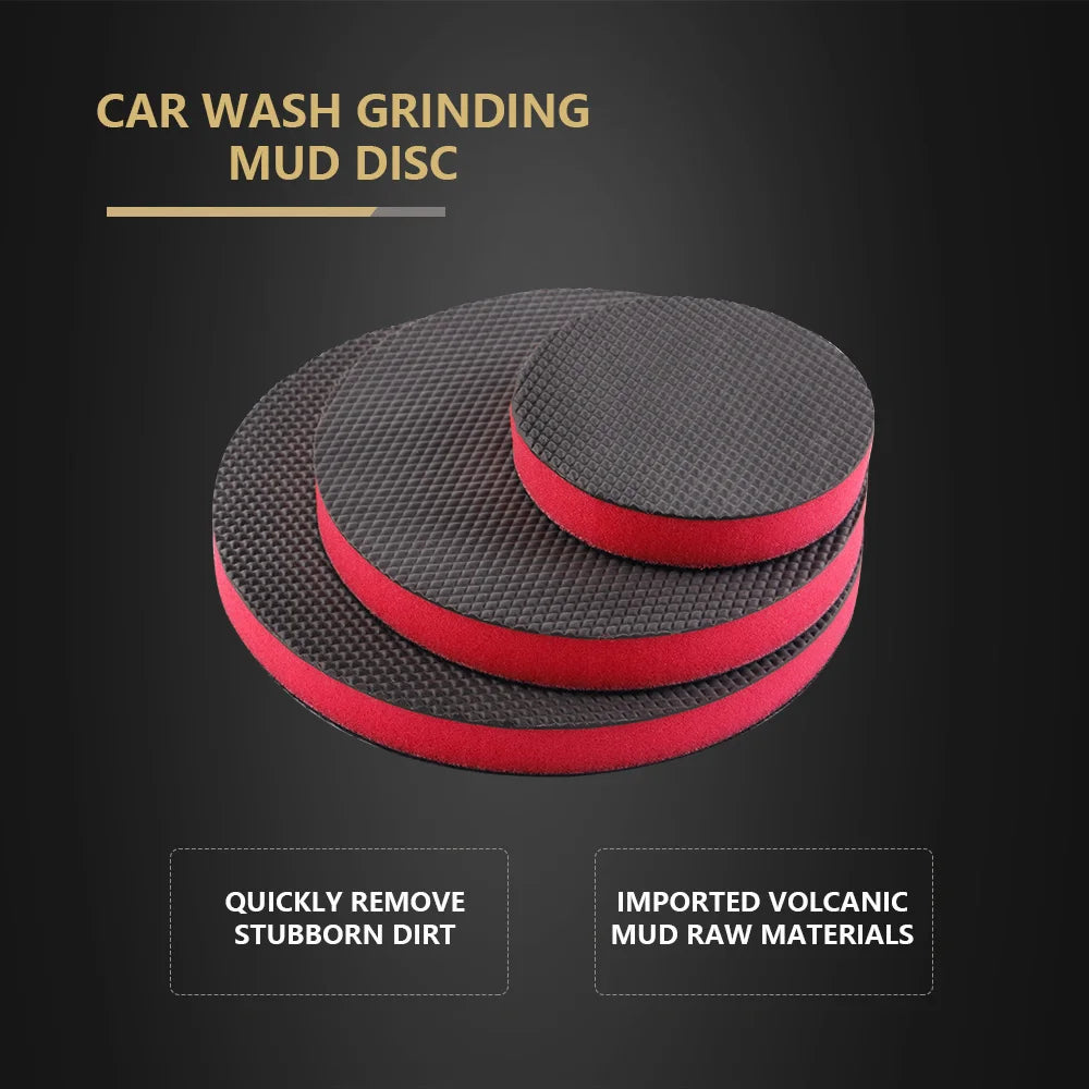 SPTA 1PC 3/5/6 pollici Argilla Disco Bar Pulire Schiuma Pad Per Lavaggio Auto Lucidatura Dettagli Nuovo Strumento Kit di Dettagli