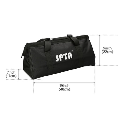 Borsa portautensili nera SPTA grande standard e grembiule da lavoro per lucidatrice per auto e strumenti di lucidatura
