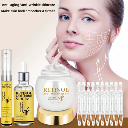 23pc Retinol Essence Cream Hydrating Set & Collagen Moisturizer For Refreshing Hydration - The Perfect Christmas Gift Anti-wrinkle Skincare Make Skin Younger Looking.
