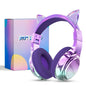 Cuffie wireless Unicorno per bambini Ragazze Auricolari Bluetooth Cuffie pieghevoli con orecchie di gatto per viaggi scolastici Cuffie per bambini