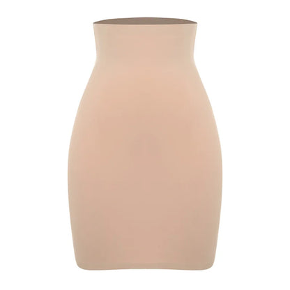 Sottogonna antiscivolo sopra il ginocchio Mezze sottoveste per abiti Shapewear Body Shaper Nuova gonna corta liscia per la biancheria intima con controllo della pancia