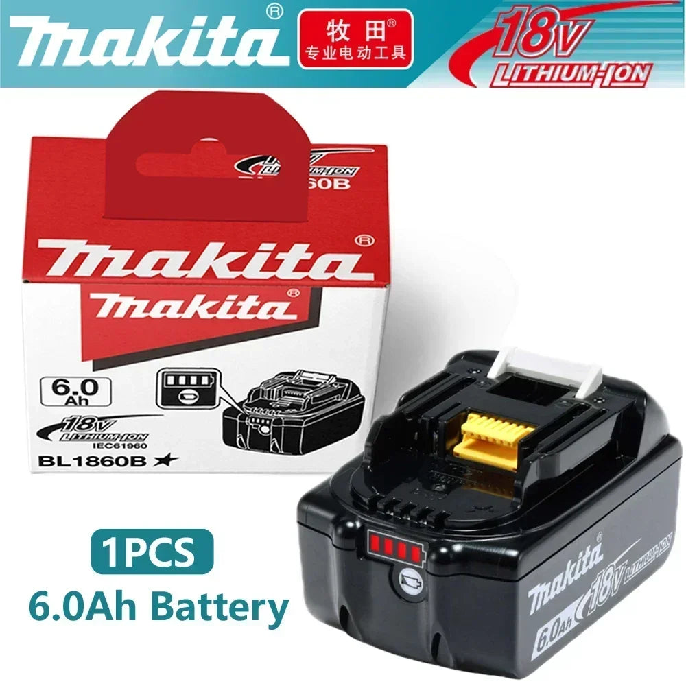Batteria Originale Makita BL1850 18V 6Ah Compatibile con BL1830 BL1860 BL1850B - Batteria per Utensili a Batteria da 18 Volt