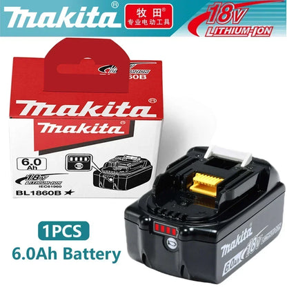 Batteria Originale Makita BL1850 18V 6Ah Compatibile con BL1830 BL1860 BL1850B - Batteria per Utensili a Batteria da 18 Volt