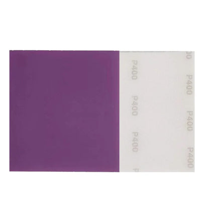 Viola Vernice per auto Lucidatura a mano Spugna a strappo Carta vetrata 115x125mm Rotolo abrasivo per parti in plastica Hardware Cura di bellezza