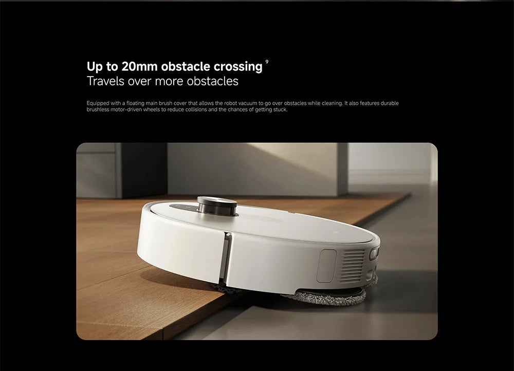 Versione Globale Xiaomi Robot Vacuum 5 Pro Video HD Chiamate Unidirezionali Aspirazione 20000Pa Aspirapolvere Anti-groviglio Senza Problemi Stazione Base Autopulente Mop Estensibile e Spazzola Laterale Controllo Intelligente
