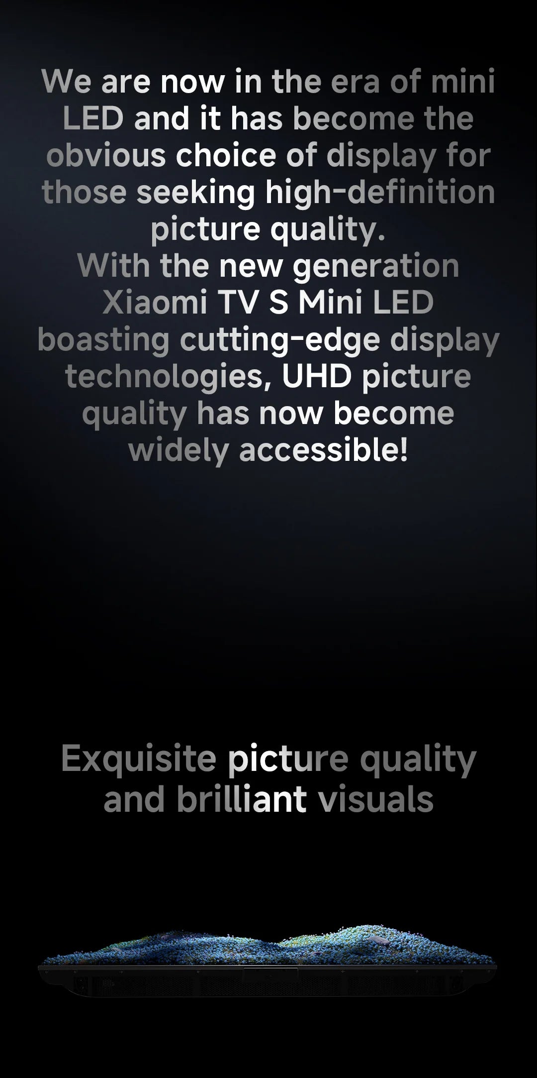 Xiaomi S Mini 55 144Hz Qd-Mini Led Dolby Vision ®         Iq, Dolby Atmos ®         Google TV