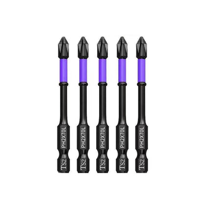5-60PCS PH2 Set di punte per avvitatore a percussione Set di cacciaviti a croce magnetici Set di punte per trapano a percussione Vite Cacciavite a croce antiscivolo in acciaio legato