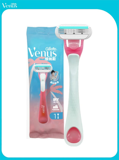 Rasoio Gillette Venus Tropical Mini Rosa con Striscia Lubrificante CloudSense e 3 Lame Flottanti per una Rasatura Liscia (1 Pezzo)