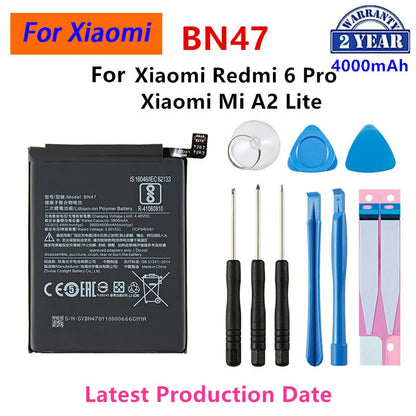 Batteria originale per telefono Xiaomi Mi Redmi Note Mix 2 3 3S 3X 4 4X 4A 4C 5 5A 5S 5X M5 6 6A 7 8 Pro Plus BN43 BN31