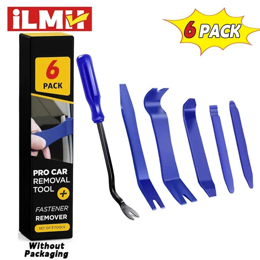 Kit di attrezzi per smontaggio auto iLMH, kit in plastica per rimozione pannelli, clip, finiture, radio, cruscotto, audio, attrezzi per installazione e riparazione