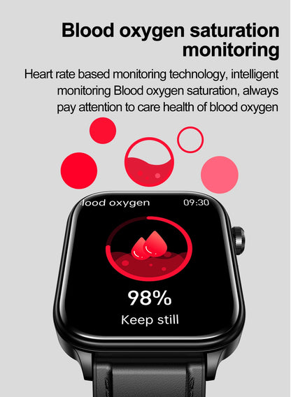 2025 Nuovo AI Diagnosi Lipidi nel sangue Acido urico Test di composizione corporea Smart Watch per uomo ECG + PPG Chiamata Bluetooth Salute Smartwatch