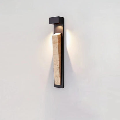 Lampada da Parete per Esterni in Pietra Naturale IP65 Resistente alle Intemperie, Illuminazione Impermeabile per Giardino, Portico, Balcone, Villa e Patio