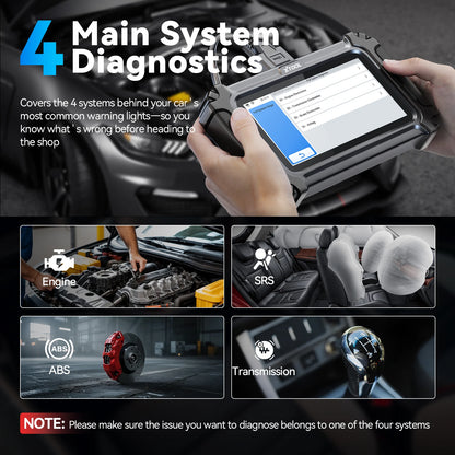 XTOOL D5S Strumenti diagnostici per auto ABS SRS Sistemi di trasmissione del motore Scanner OBD2 16+ servizi Tutte le funzioni Aggiornamento gratuito a vita