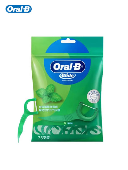 Filo Interdentale a Forma di C Oral-B al Gusto di Menta, Bastoncini Piatti Cerati, Pulitori Interdentali Sottili e Resistenti