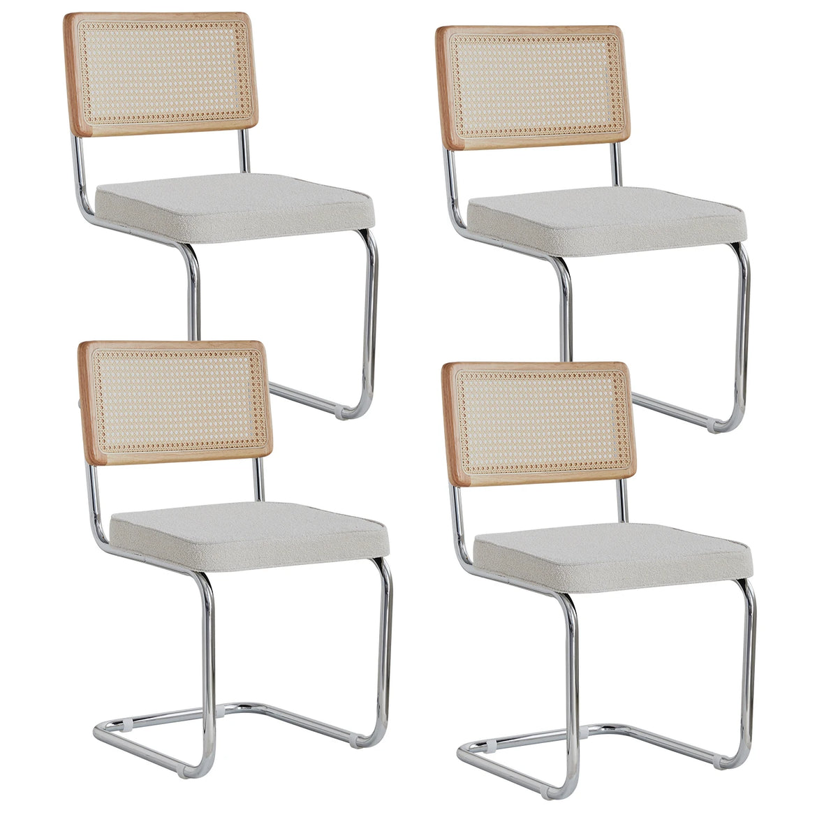 EGOONM Set di 2/4 sedie da pranzo retrò sedia in rattan di plastica casa camera da letto scrivania schienale sgabello arco computer ufficio sedile imbottito
