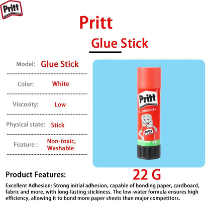 Colla in stick Pritt originale, atossica, lavabile, sicura per bambini, per arti e mestieri